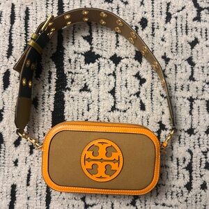 *Authentic* Tory Burch Mini Miller Canvas Crossbody Bag